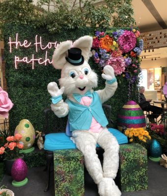 Easter Bunny spring decoration installation